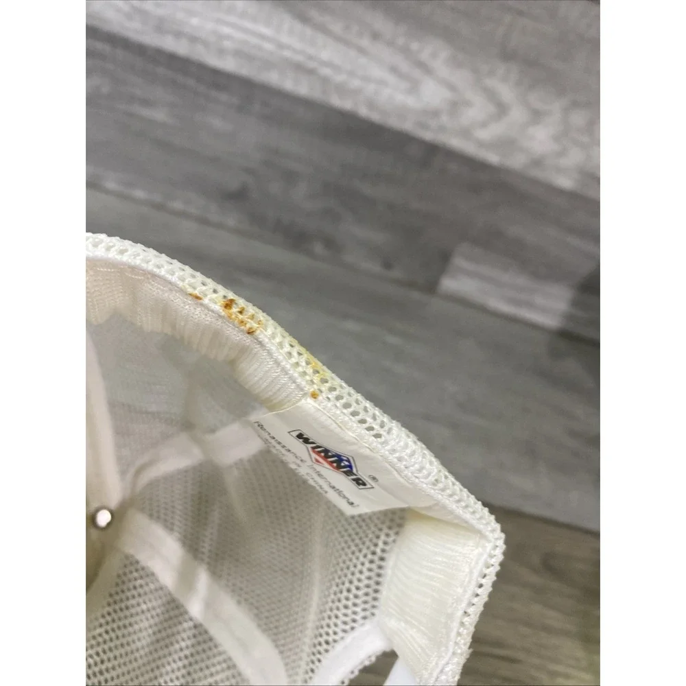 Vintage Surry Bass Anglers White Mesh Hat Fishing Cap Mesh Snapback Rope - Picture 11 of 12